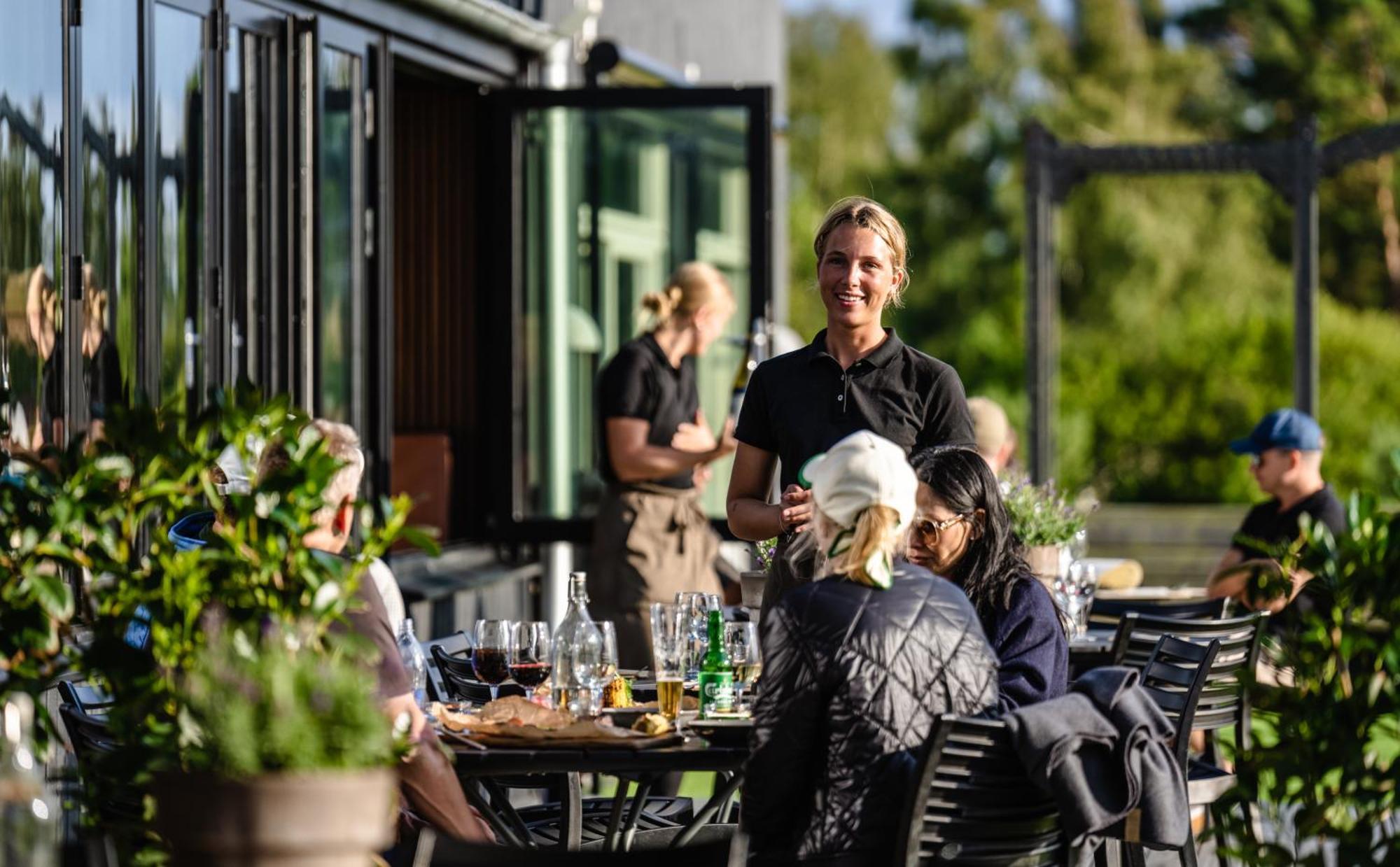 Halmstad Golfarena Stugor Exterior foto